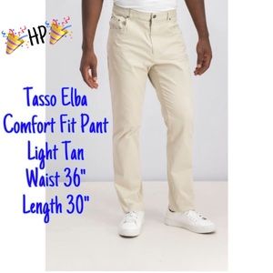 🎉HP🎉, EUC Tasso Elba Relaxed Fit Light Tan Jeans 36W & 30L